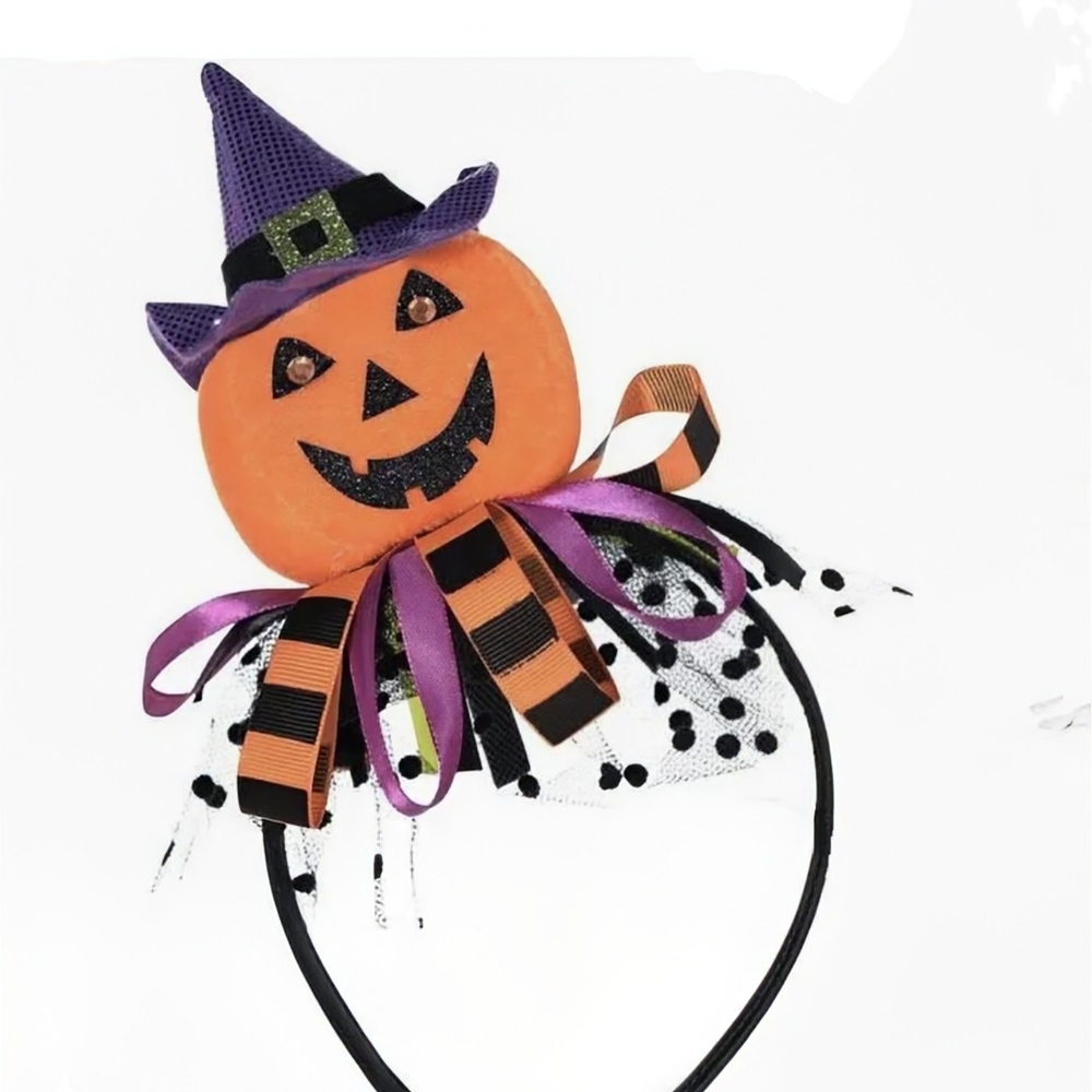 Amscan Orange and Purple Pumpkin Witch Headband